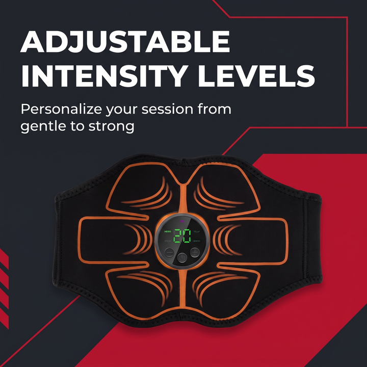 Professional ABS Trainer Belt EMS Muscle Stimulator Abdominal Toning Belt Electronic Muscle Toner Home Gym Fitness Workout Recovery Device