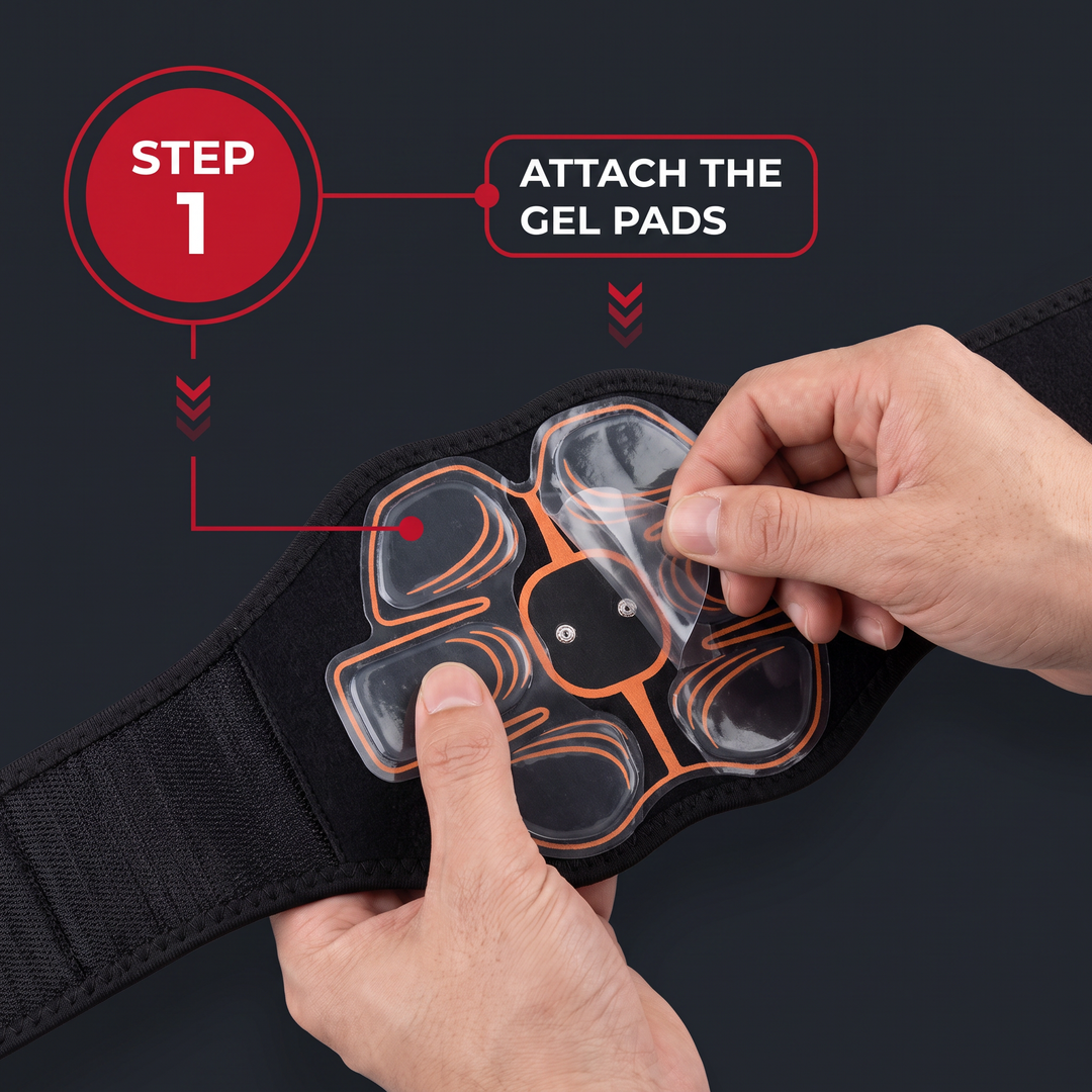Professional ABS Trainer Belt EMS Muscle Stimulator Abdominal Toning Belt Electronic Muscle Toner Home Gym Fitness Workout Recovery Device