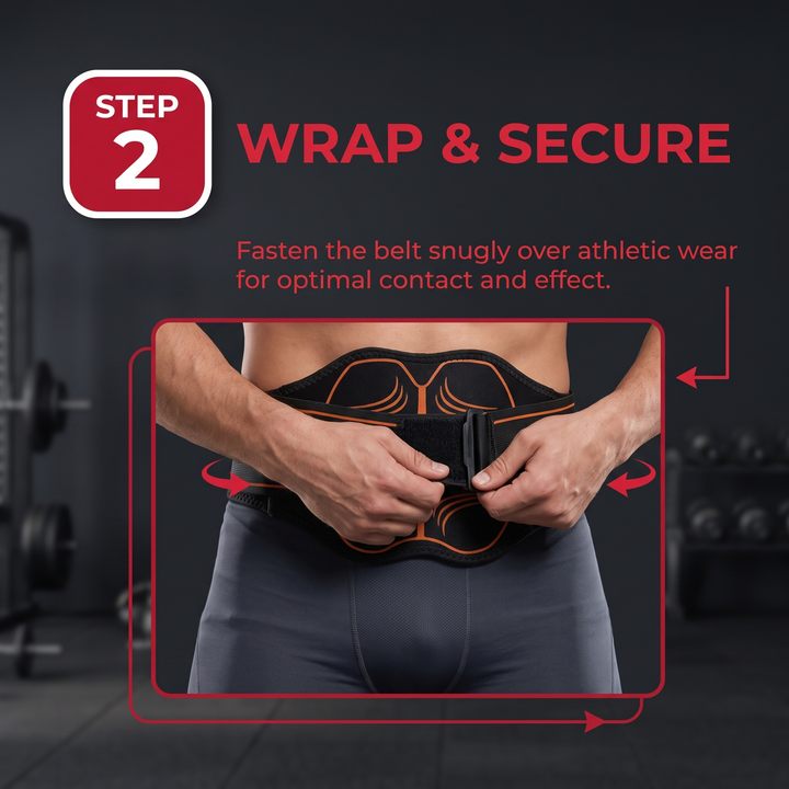 Professional ABS Trainer Belt EMS Muscle Stimulator Abdominal Toning Belt Electronic Muscle Toner Home Gym Fitness Workout Recovery Device