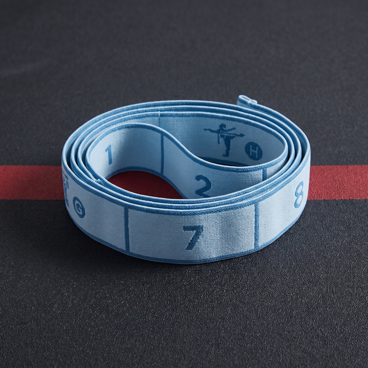 Professional Yoga Stretching Belt Elastic Resistance Band Pilates Strap Flexibility Training Home Gym Fitness Stretch Loop Band for Dance Mobility Exercise