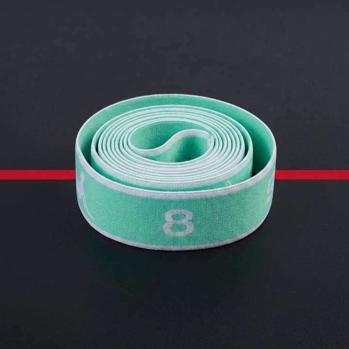 Professional Yoga Stretching Belt Elastic Resistance Band Pilates Strap Flexibility Training Home Gym Fitness Stretch Loop Band for Dance Mobility Exercise