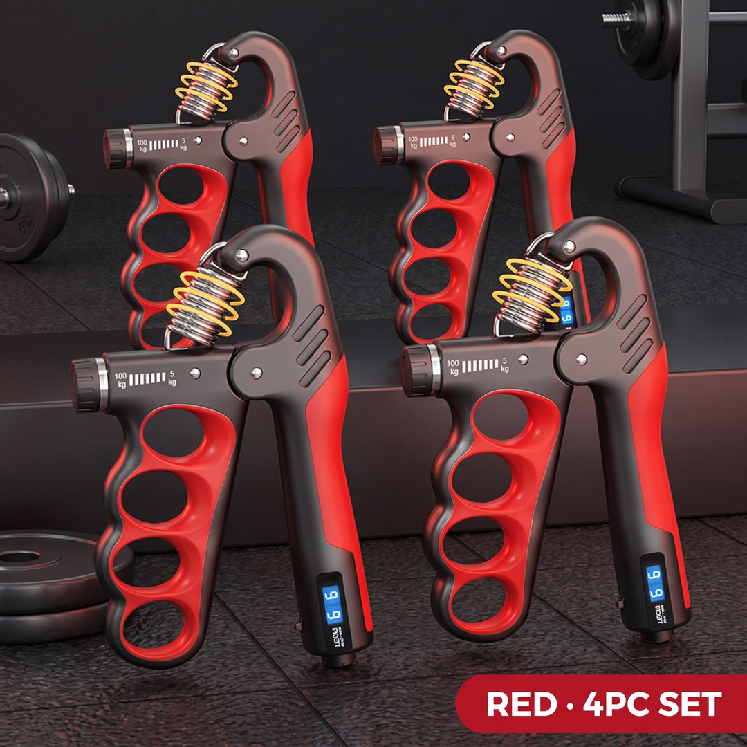Adjustable Grip Strength Trainer Hand Strengthener Wrist Expander Finger Exercise Tool for Forearm Muscle Recovery Home Gym Fitness Rehabilitation