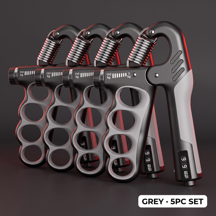 Adjustable Grip Strength Trainer Hand Strengthener Wrist Expander Finger Exercise Tool for Forearm Muscle Recovery Home Gym Fitness Rehabilitation