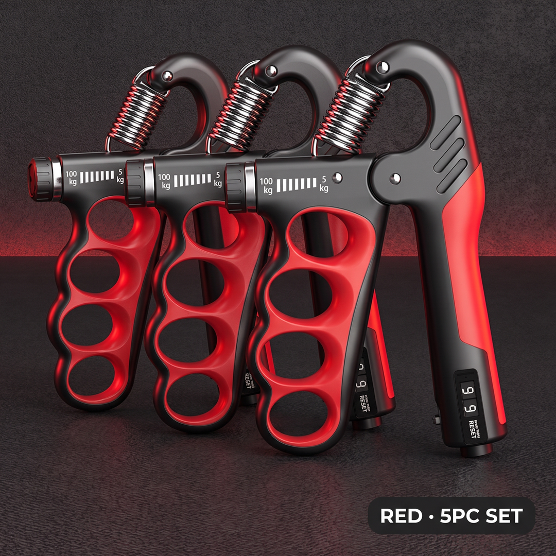 Adjustable Grip Strength Trainer Hand Strengthener Wrist Expander Finger Exercise Tool for Forearm Muscle Recovery Home Gym Fitness Rehabilitation