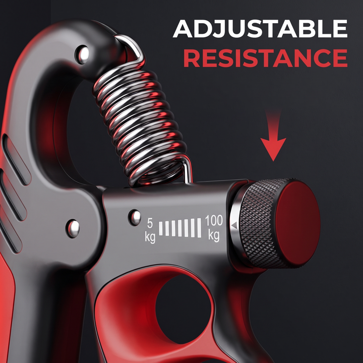 Adjustable Grip Strength Trainer Hand Strengthener Wrist Expander Finger Exercise Tool for Forearm Muscle Recovery Home Gym Fitness Rehabilitation