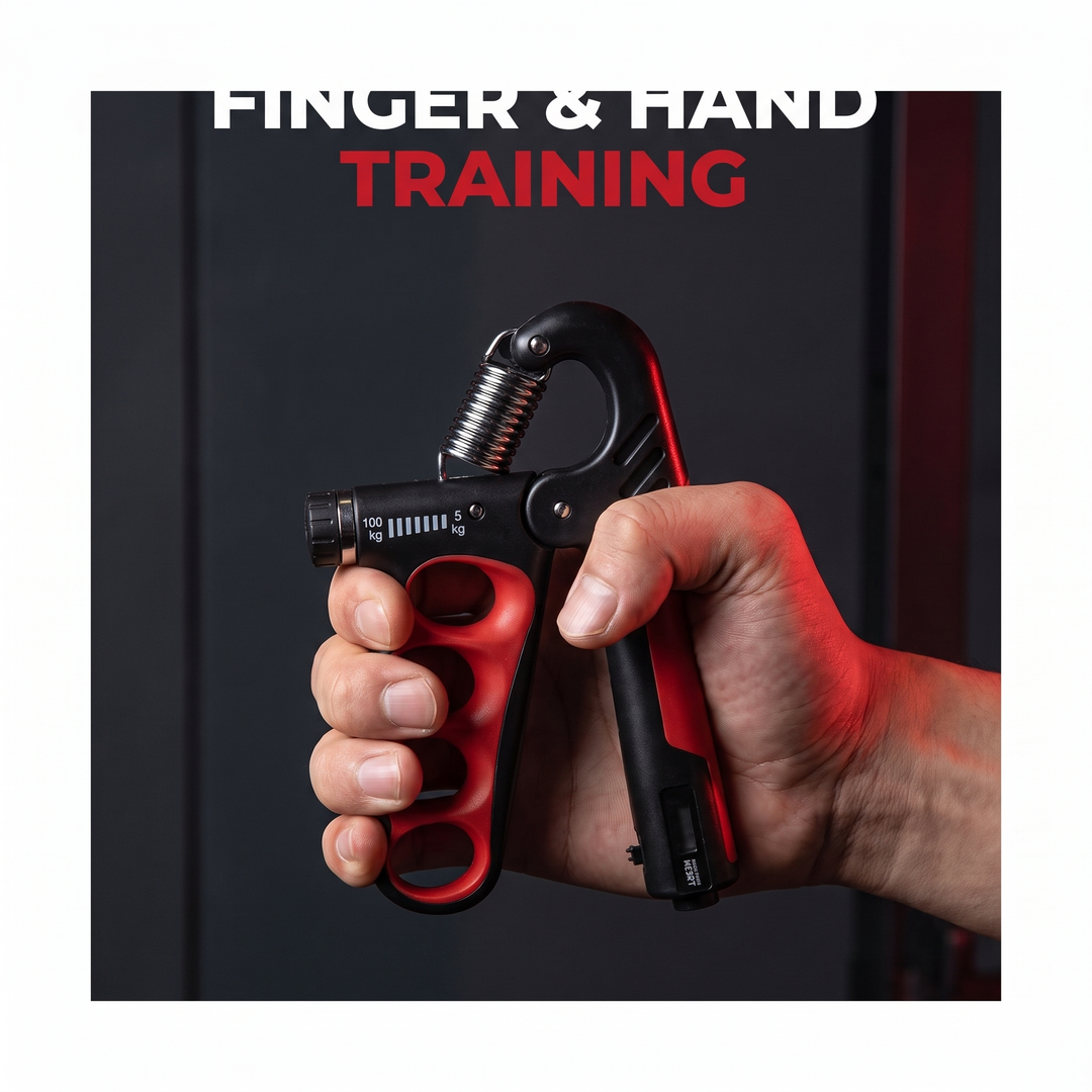 Adjustable Grip Strength Trainer Hand Strengthener Wrist Expander Finger Exercise Tool for Forearm Muscle Recovery Home Gym Fitness Rehabilitation