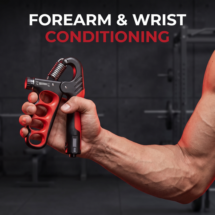 Adjustable Grip Strength Trainer Hand Strengthener Wrist Expander Finger Exercise Tool for Forearm Muscle Recovery Home Gym Fitness Rehabilitation
