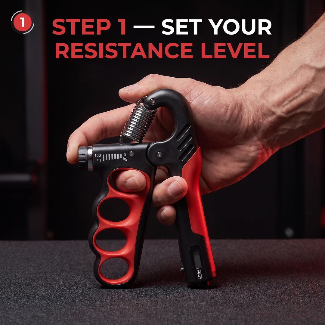 Adjustable Grip Strength Trainer Hand Strengthener Wrist Expander Finger Exercise Tool for Forearm Muscle Recovery Home Gym Fitness Rehabilitation