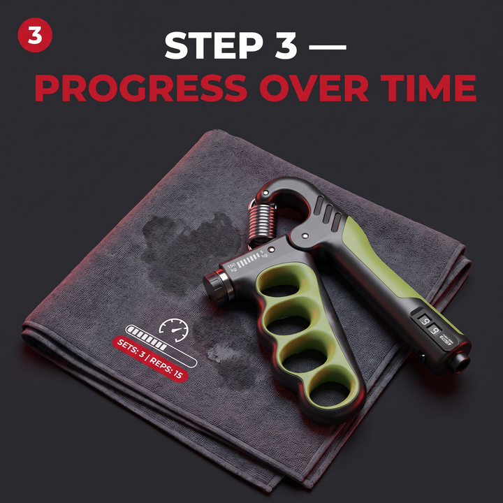 Adjustable Grip Strength Trainer Hand Strengthener Wrist Expander Finger Exercise Tool for Forearm Muscle Recovery Home Gym Fitness Rehabilitation