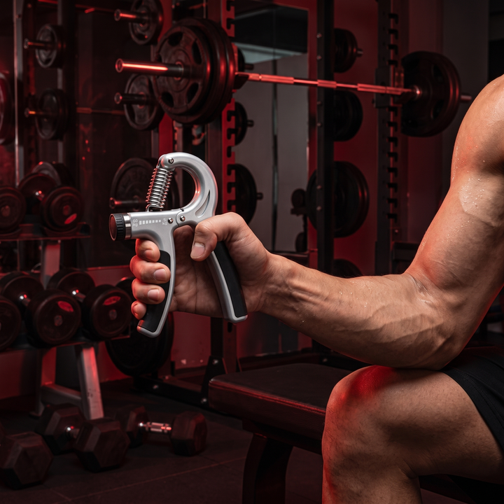 Adjustable Grip Strength Trainer Hand Strengthener Wrist Expander Finger Exercise Tool for Forearm Muscle Recovery Home Gym Fitness Rehabilitation