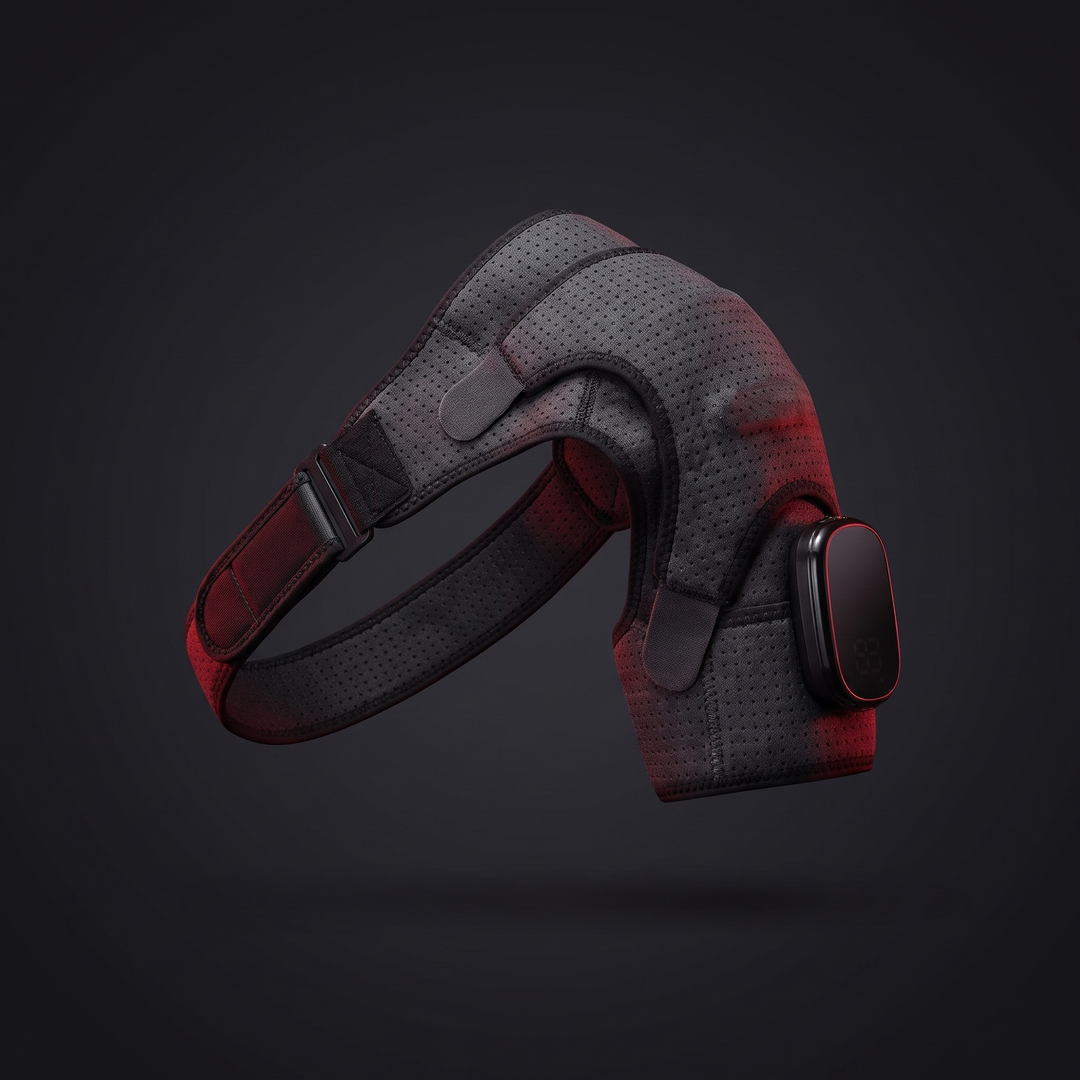 PHYSIOATHLETX Adjustable Electric Heating Shoulder Massage Belt - Hero Shot