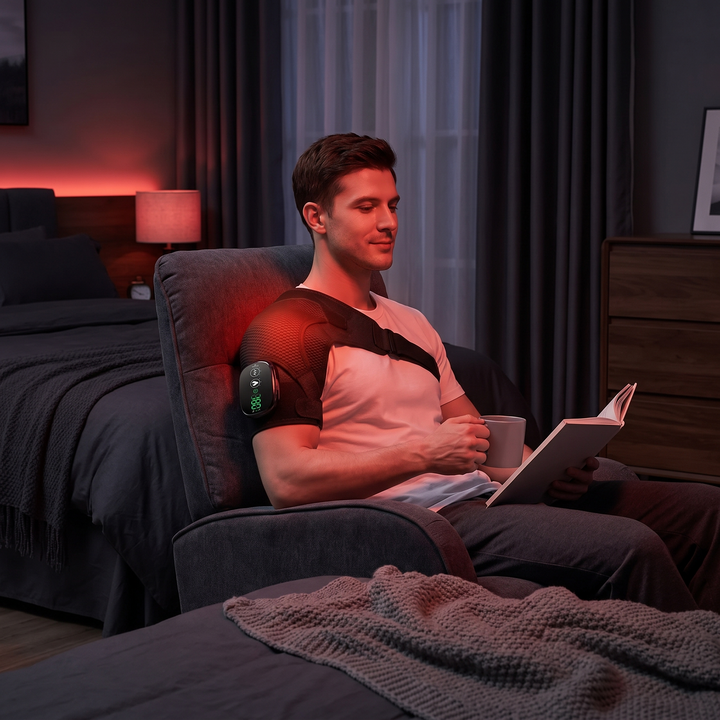 PHYSIOATHLETX Heating Shoulder Wrap - Evening Wind-Down Lifestyle