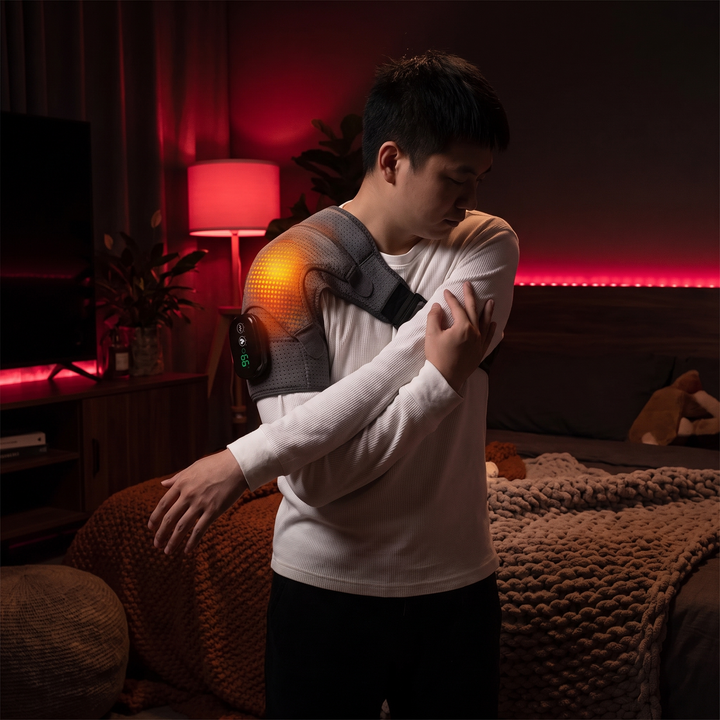 PHYSIOATHLETX Heating Shoulder Wrap - Morning Stretch Routine Lifestyle