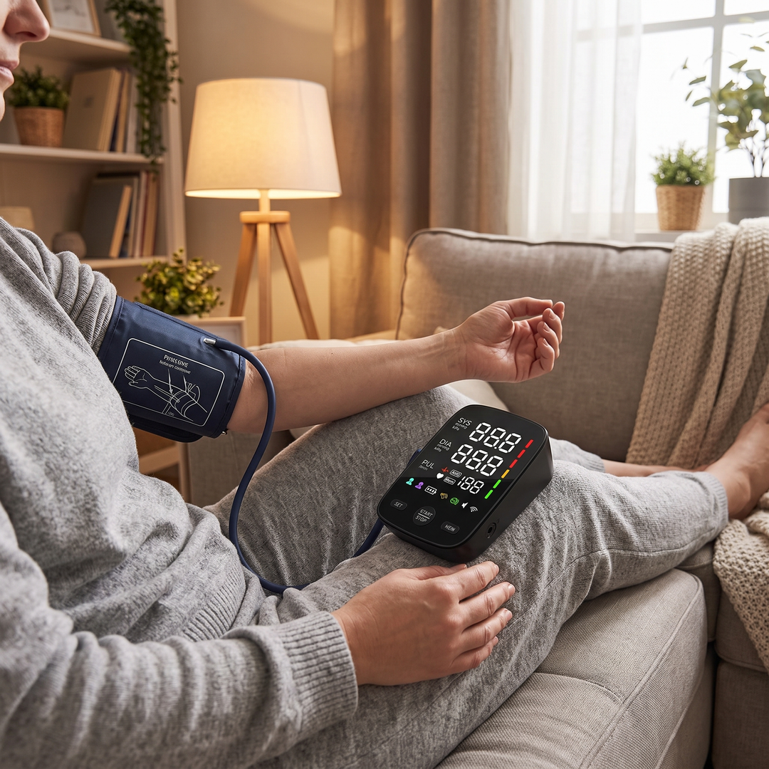 Blood Pressure Monitor Home Use in Living Room