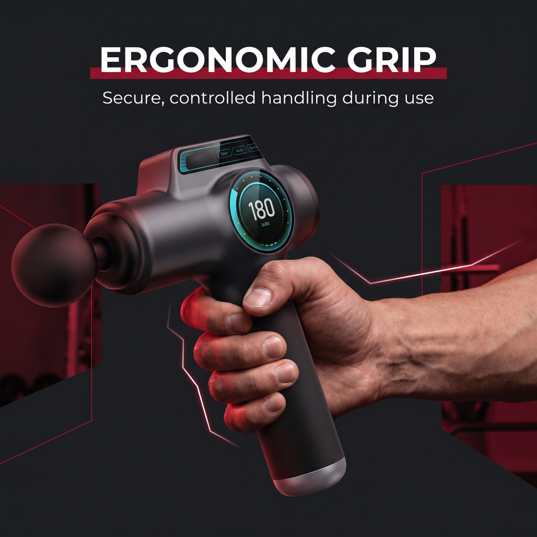 Ergonomic non-slip grip handle