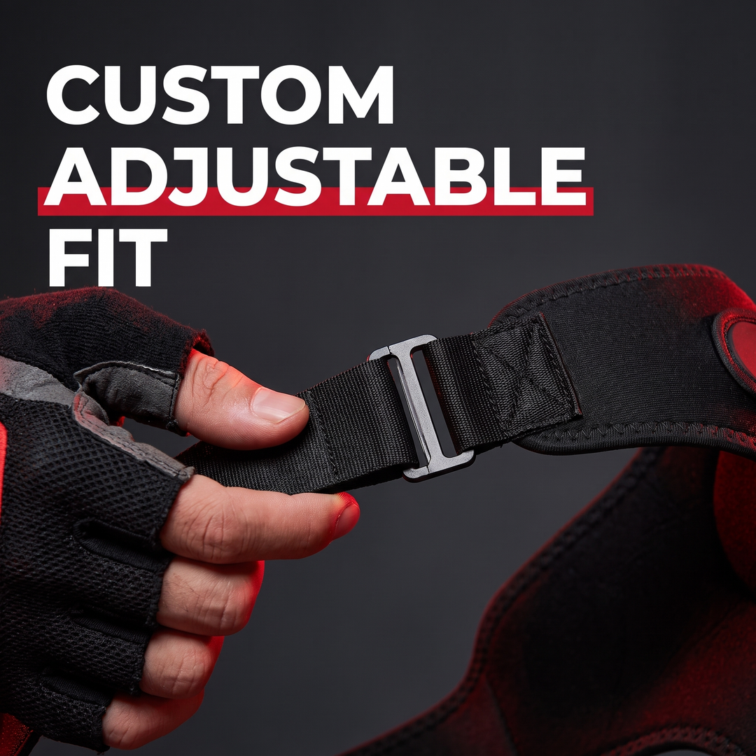 Professional Vibration Shoulder Massage Belt with Heat Therapy Adjustable LED Heating Shawl Wrap for Neck Shoulder Back Muscle Recovery Home Use - Custom Adjustable Fit