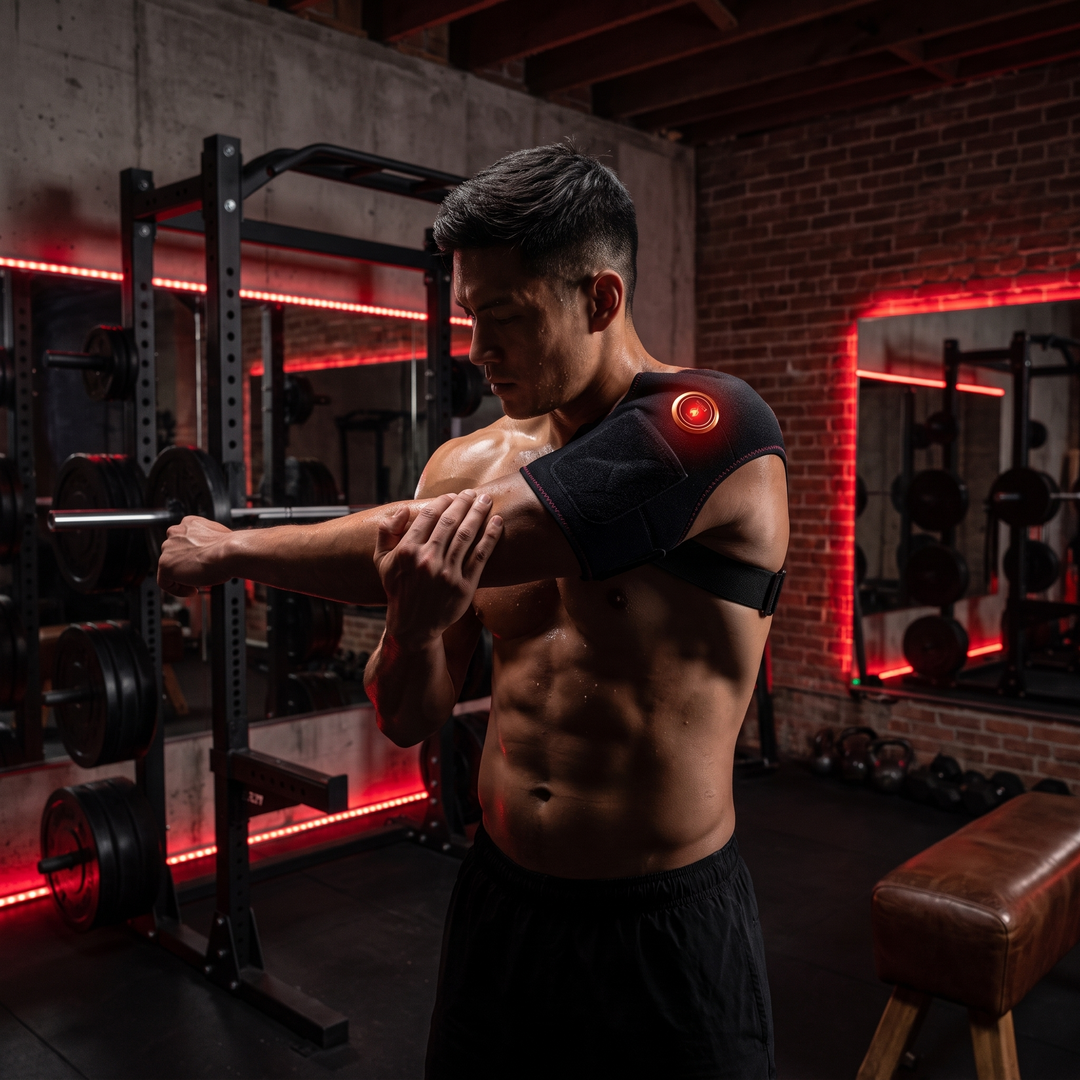 Electric Shoulder Massager Heating Vibration Massage Belt Shoulder Brace Wrap Pad Rechargeable Wireless Relief Support for Home Use - Pre-Workout Stretch