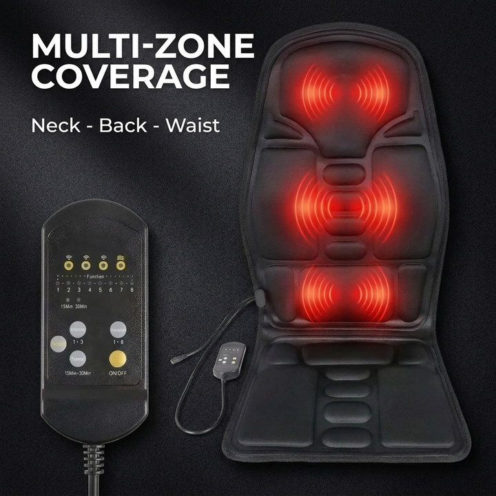 Professional Vibration Massage Seat Cushion Full Body Massage Pad for Car Home Office Neck Back Waist Relief Fatigue Recovery Seat Mat