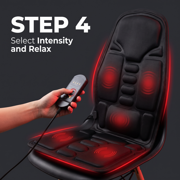 Professional Vibration Massage Seat Cushion Full Body Massage Pad for Car Home Office Neck Back Waist Relief Fatigue Recovery Seat Mat