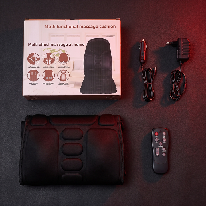Professional Vibration Massage Seat Cushion Full Body Massage Pad for Car Home Office Neck Back Waist Relief Fatigue Recovery Seat Mat