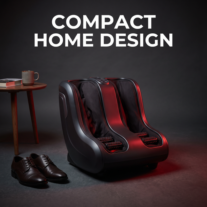 Professional Electric Foot and Calf Massager Shiatsu Kneading Heated Roller Deep Tissue Leg Massager for Stress Relief Relaxation Home Use Recovery - compact home design