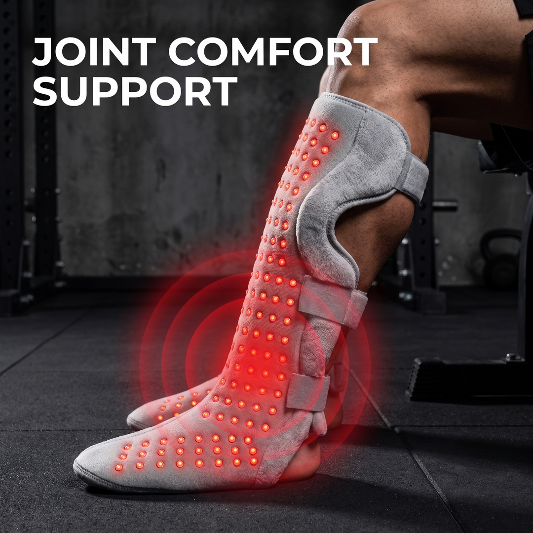 Professional Heated Red Light Leg Massager Boots Full Leg Compression Massager with Heat Muscle Relaxation Joint Comfort Fatigue Relief Home Recovery — Joint Comfort Support