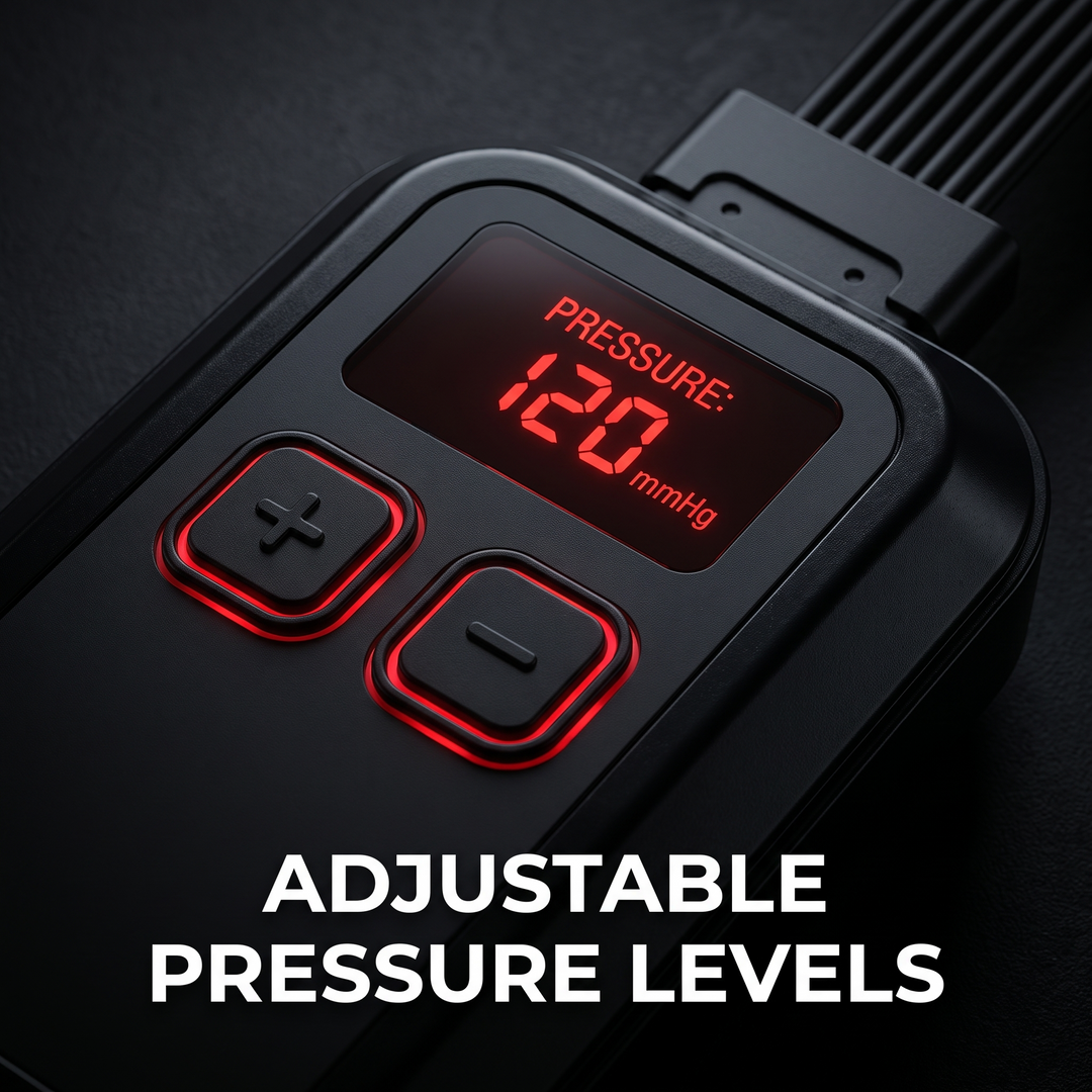 Professional Air Compression Recovery Boots Leg Massager Wireless Pneumatic Compression Boots for Athletes Muscle Recovery Circulation Support - Adjustable Pressure Levels Control Panel
