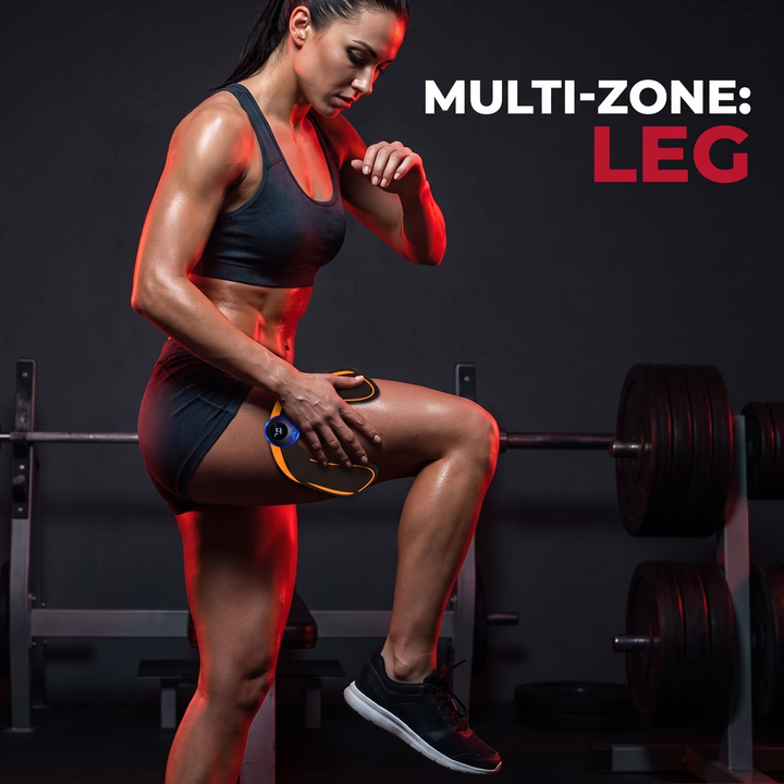 Professional EMS Muscle Stimulator Wireless Abdominal Toning Belt Body Massager Unisex Waist Arm Leg Hip Trainer Smart Fitness Recovery Device - Multi-Zone Leg Training