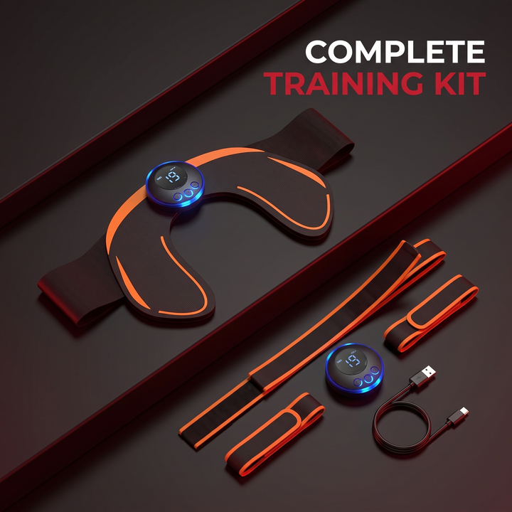 Professional EMS Muscle Stimulator Wireless Abdominal Toning Belt Body Massager Unisex Waist Arm Leg Hip Trainer Smart Fitness Recovery Device - Complete Training Kit