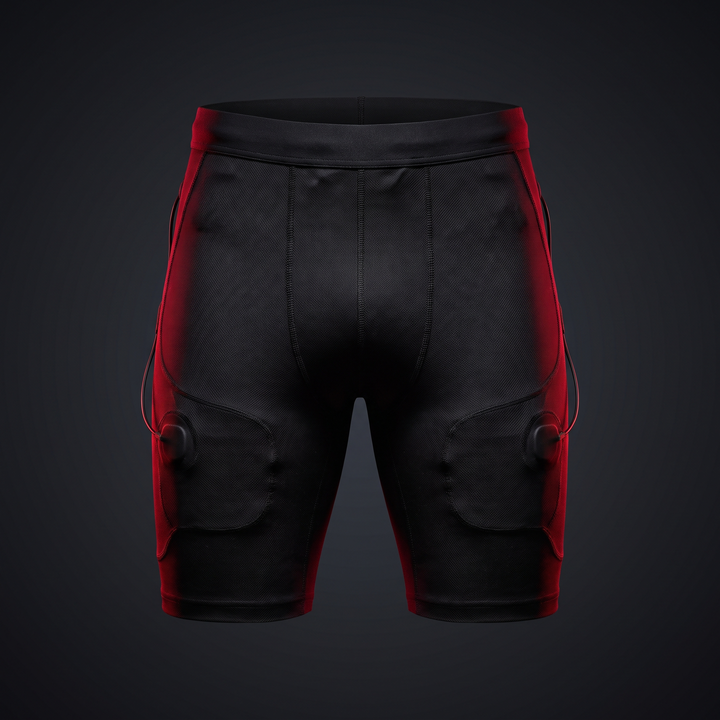 PHYSIOATHLETX EMS Toning Shorts - Glute, Hip and Thigh Muscle Training Wearable - Studio Ghost Mannequin Hero Shot