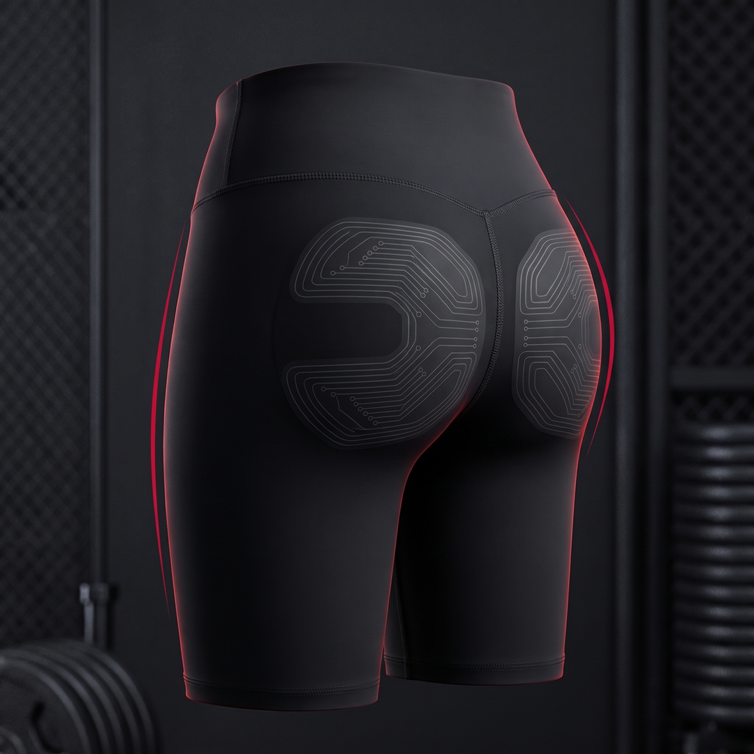 Leg and Glute Muscle Training Leggings — back view