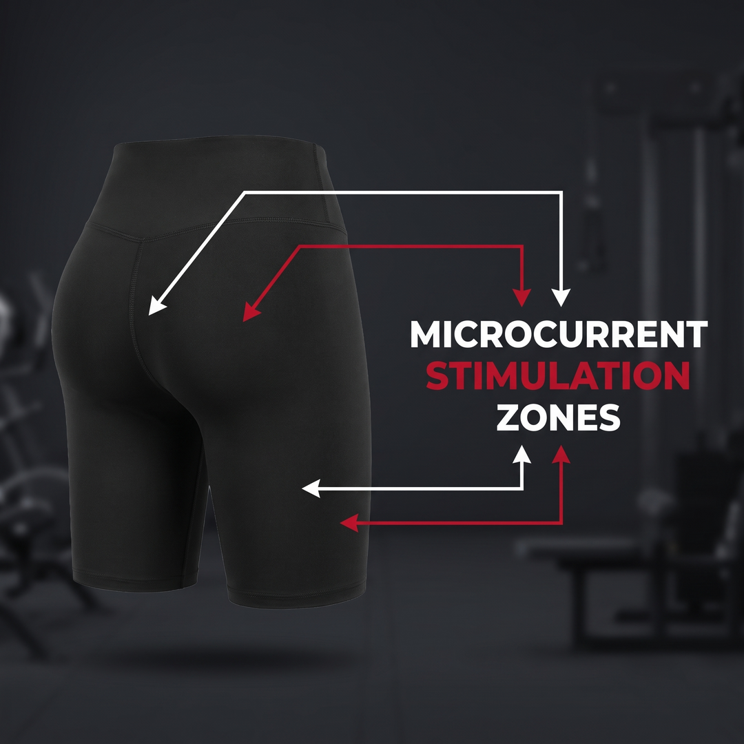 Leg and Glute Muscle Training Leggings — microcurrent stimulation zones