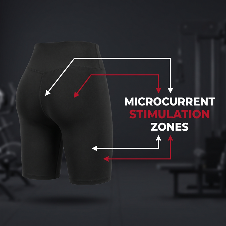 Leg and Glute Muscle Training Leggings — microcurrent stimulation zones