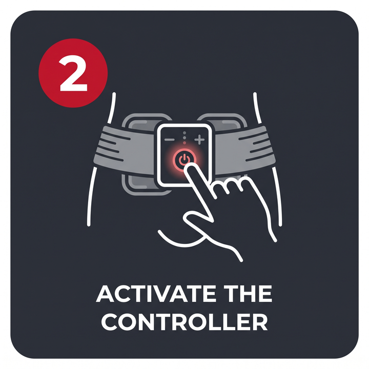 Leg and Glute Muscle Training Leggings — activate the controller, step 2