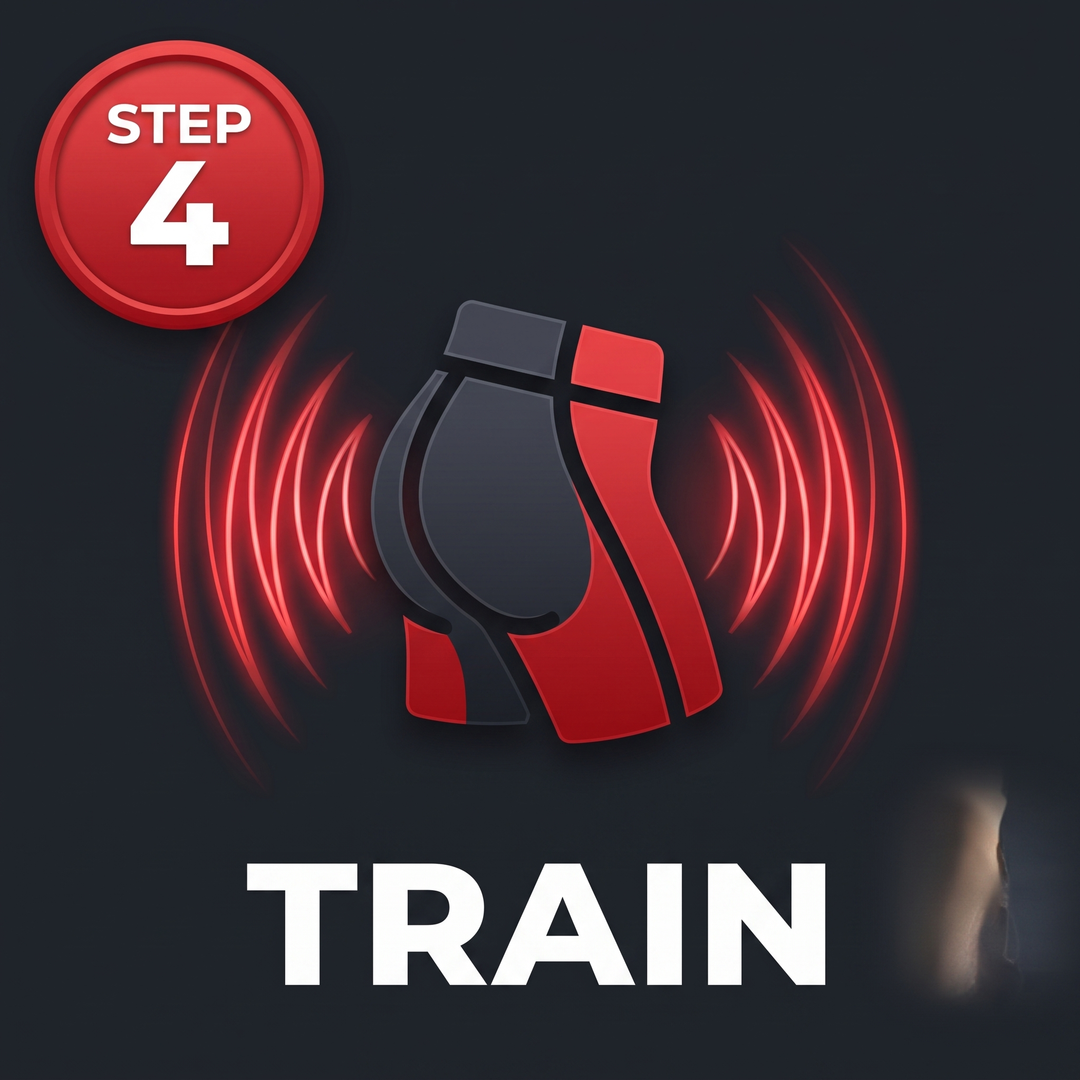 Glute and Core Muscle Training Wearable — Begin Training Session