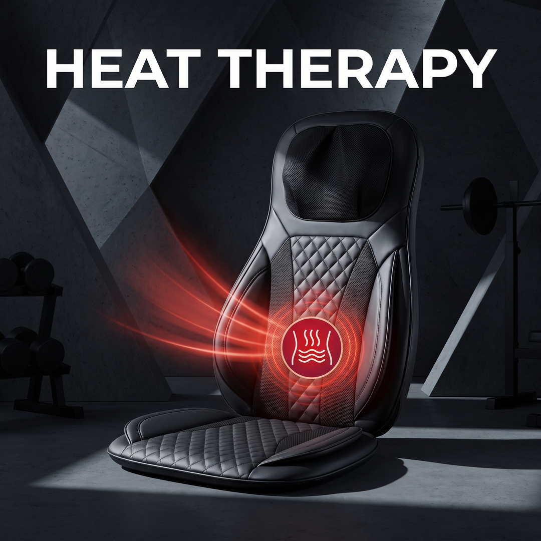 Professional Full Body Massage Cushion Seat Pad with Heat Neck Waist Back Vibration Massage for Car Home Office Chair Use — Heat Therapy Function