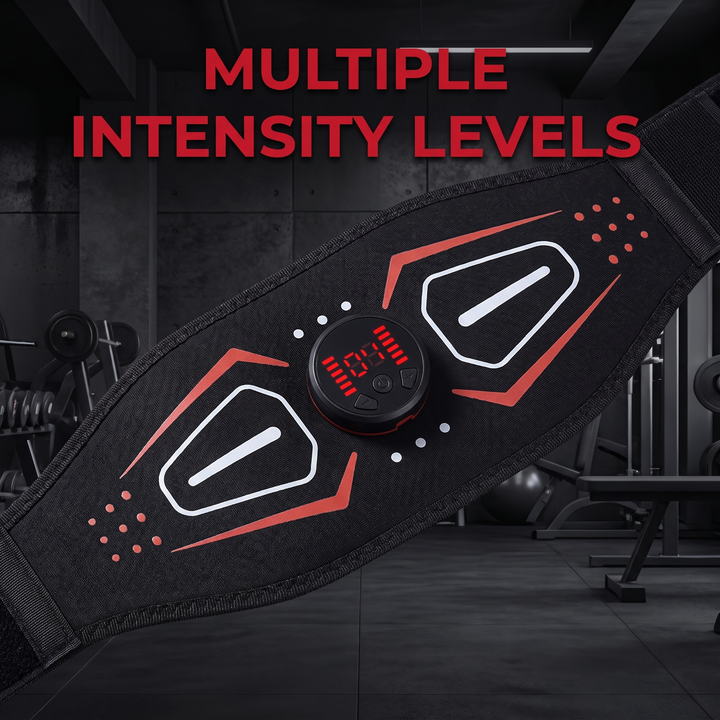 Professional EMS Muscle Stimulator Belt Abdominal Toning Training Belt Electric Body Massager Muscle Relaxation Fitness Recovery Waist Toning for Home Gym Workout | Multiple Intensity Levels