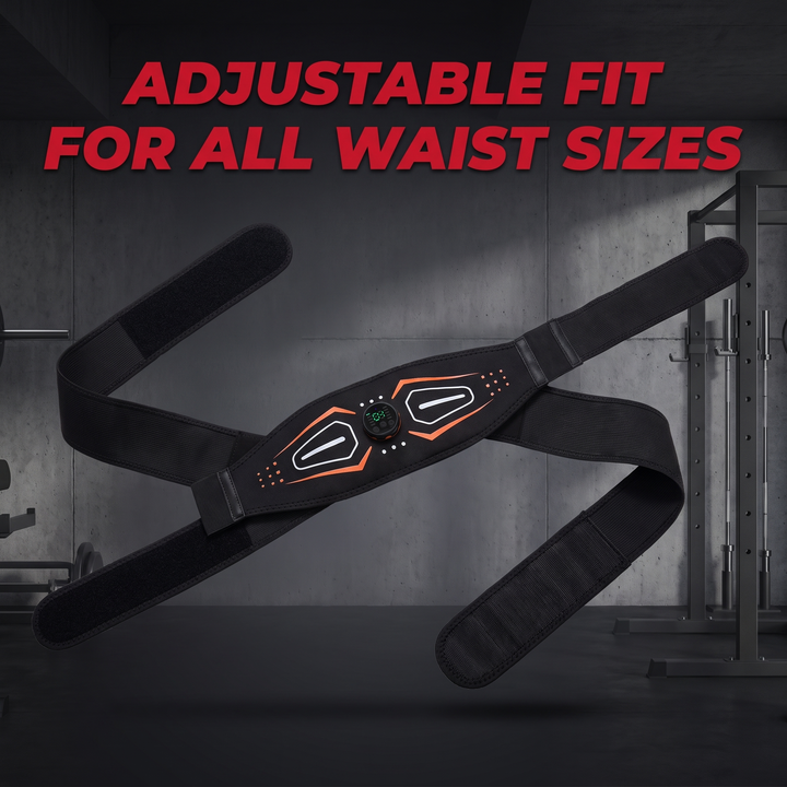 Professional EMS Muscle Stimulator Belt Abdominal Toning Training Belt Electric Body Massager Muscle Relaxation Fitness Recovery Waist Toning for Home Gym Workout | Adjustable Waist Belt Fit