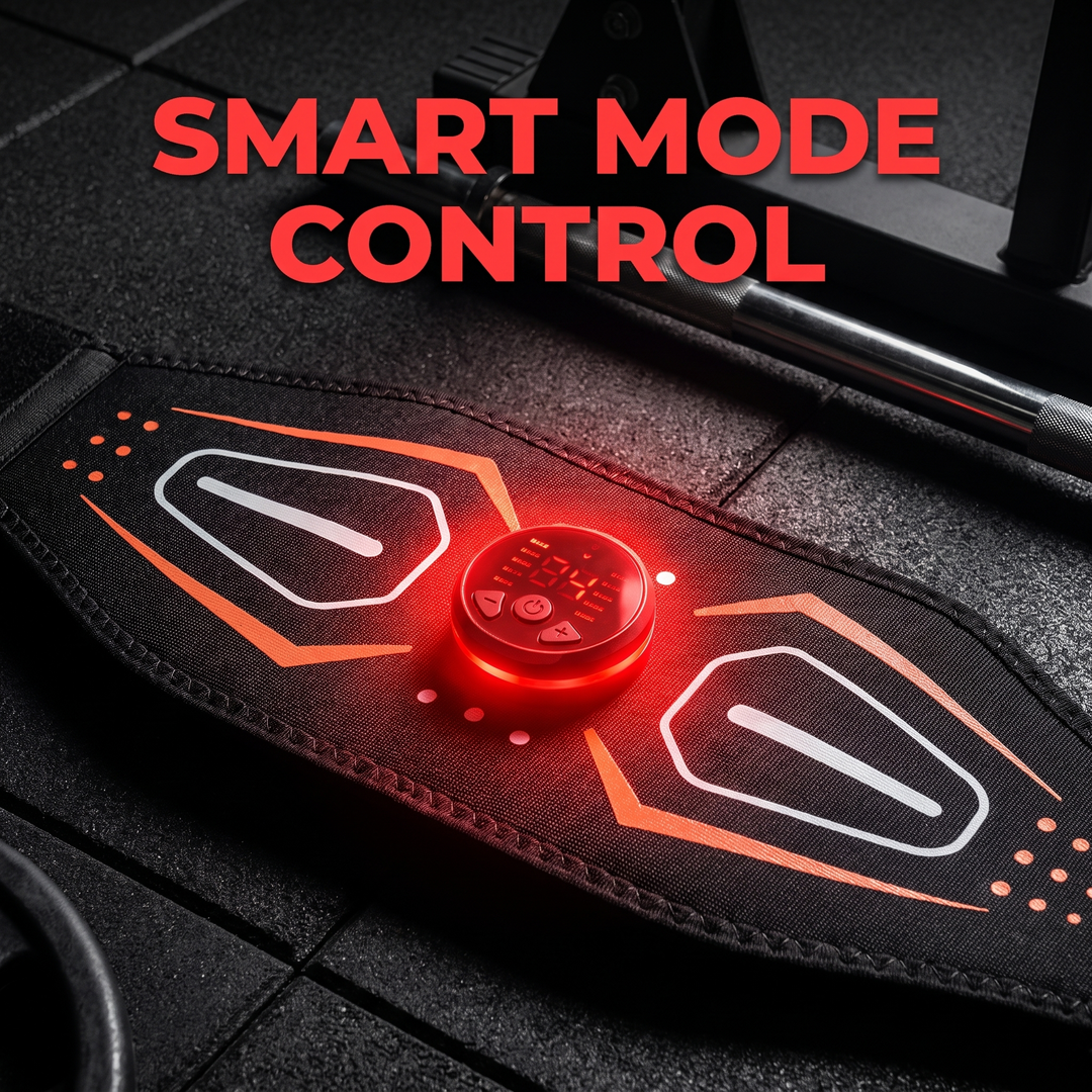Professional EMS Muscle Stimulator Belt Abdominal Toning Training Belt Electric Body Massager Muscle Relaxation Fitness Recovery Waist Toning for Home Gym Workout | Smart Mode Control