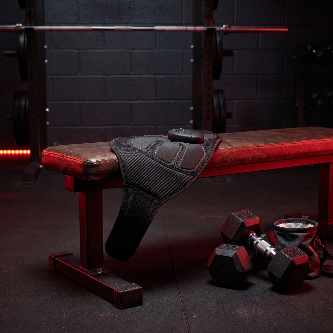 Professional EMS Muscle Stimulator Belt Abdominal Toning Training Belt Electric Body Massager Muscle Relaxation Fitness Recovery Waist Toning for Home Gym Workout | Gym Bench Styling Shot