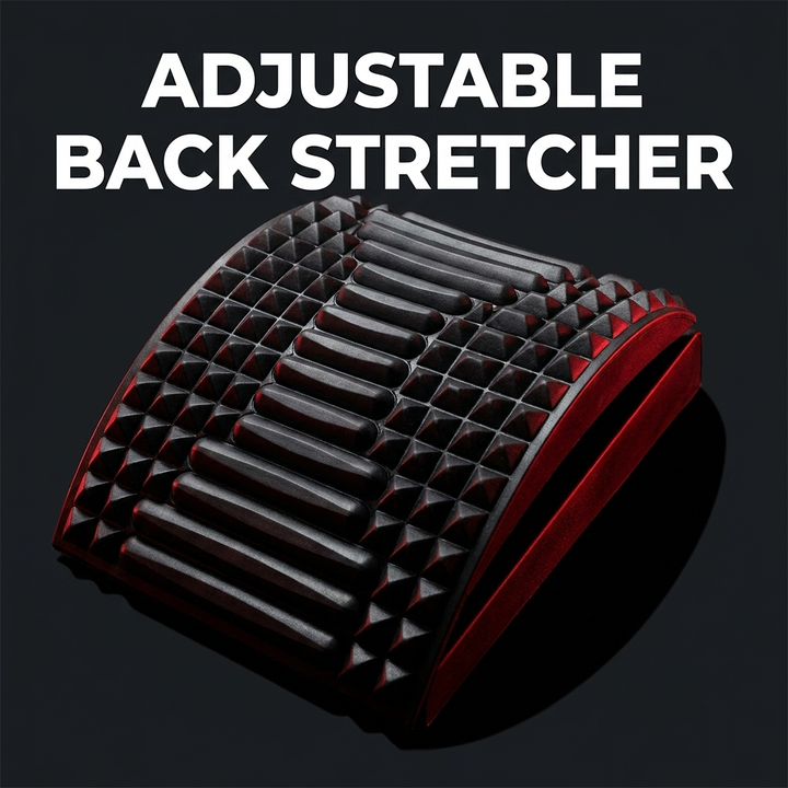 Adjustable Back Stretcher Lumbar Support Board Spine Deck Back Cracker Device for Lower Back Pain Relief Posture Correction Home Use - Hero Shot 3