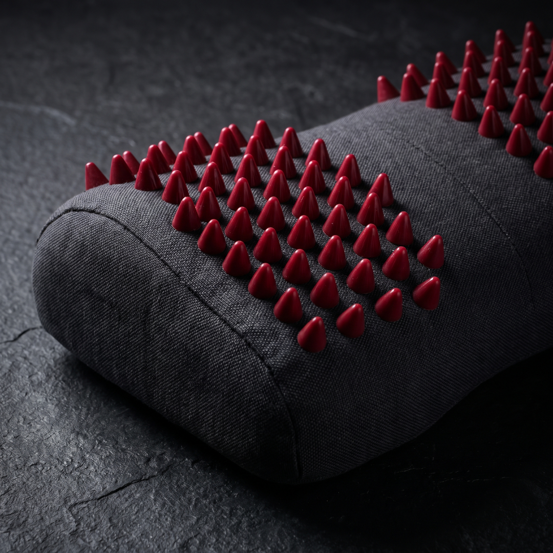 Acupressure Mat and Pillow Set Yoga Spike Mat Body Massage Cushion Foot Massager for Muscle Relaxation Recovery Home Fitness Pilates Use - Spike Pillow Neck Support Detail