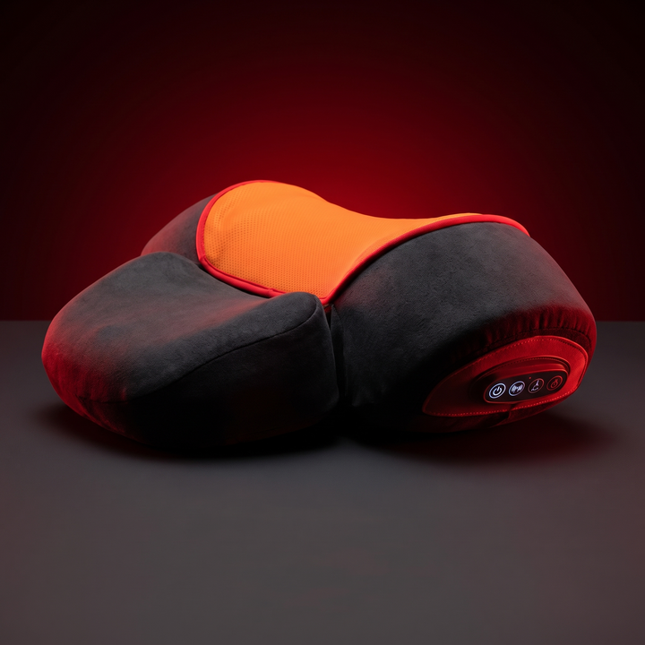 Electric Neck Massager Pillow Cervical Traction Support Pillow with Heat Vibration Massage Orthopedic Neck Stretcher for Back Pain Relief Home Use
