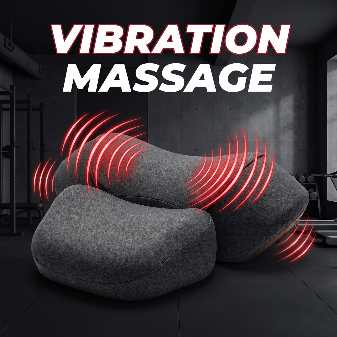 Electric Neck Massager Pillow Cervical Traction Support Pillow with Heat Vibration Massage Orthopedic Neck Stretcher for Back Pain Relief Home Use - Vibration Massage Function
