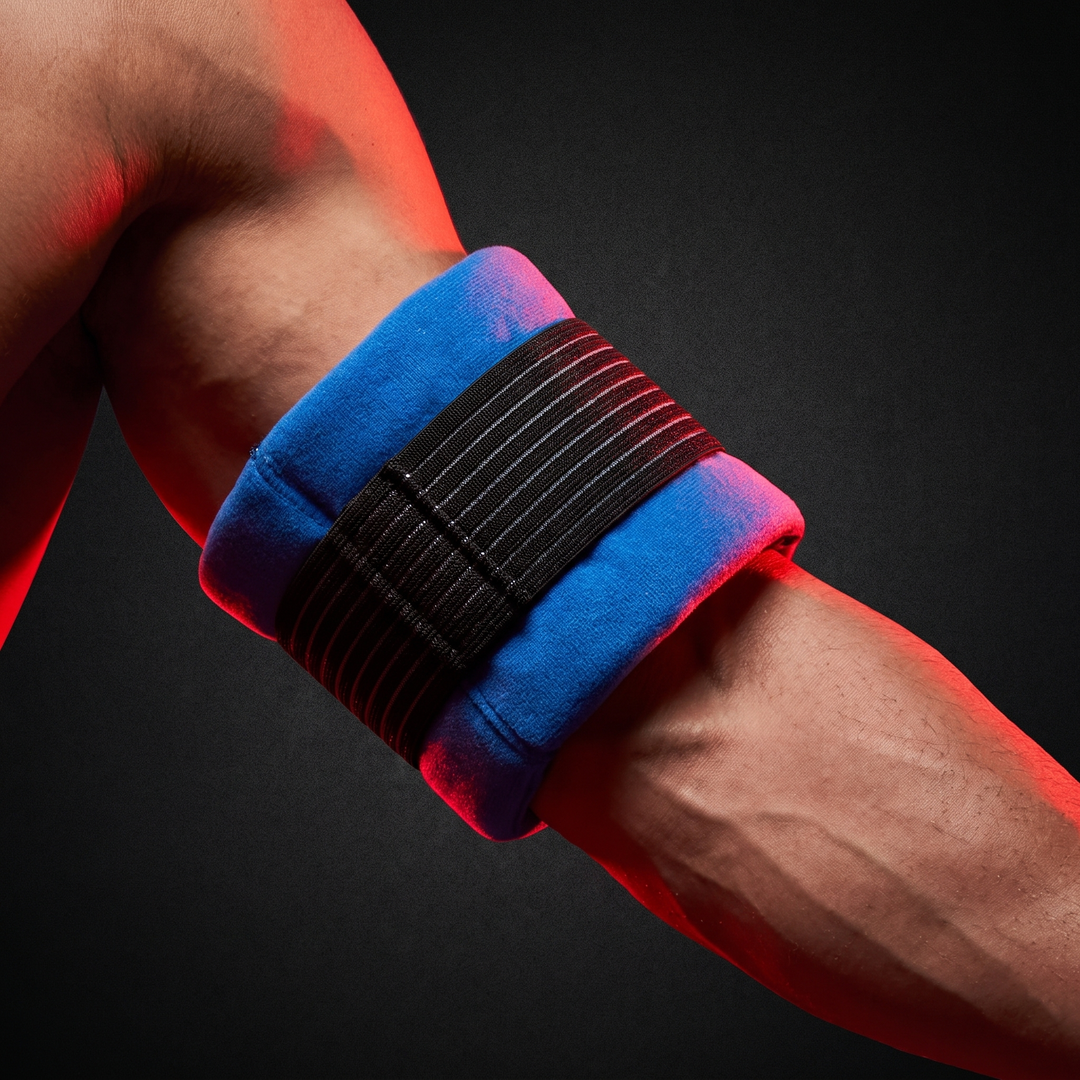 Professional Gel Ice Pack with Adjustable Elastic Strap Hot Cold Compress Wrap for Shoulder Knee Back Neck Ankle Recovery Support - Ready to Wear