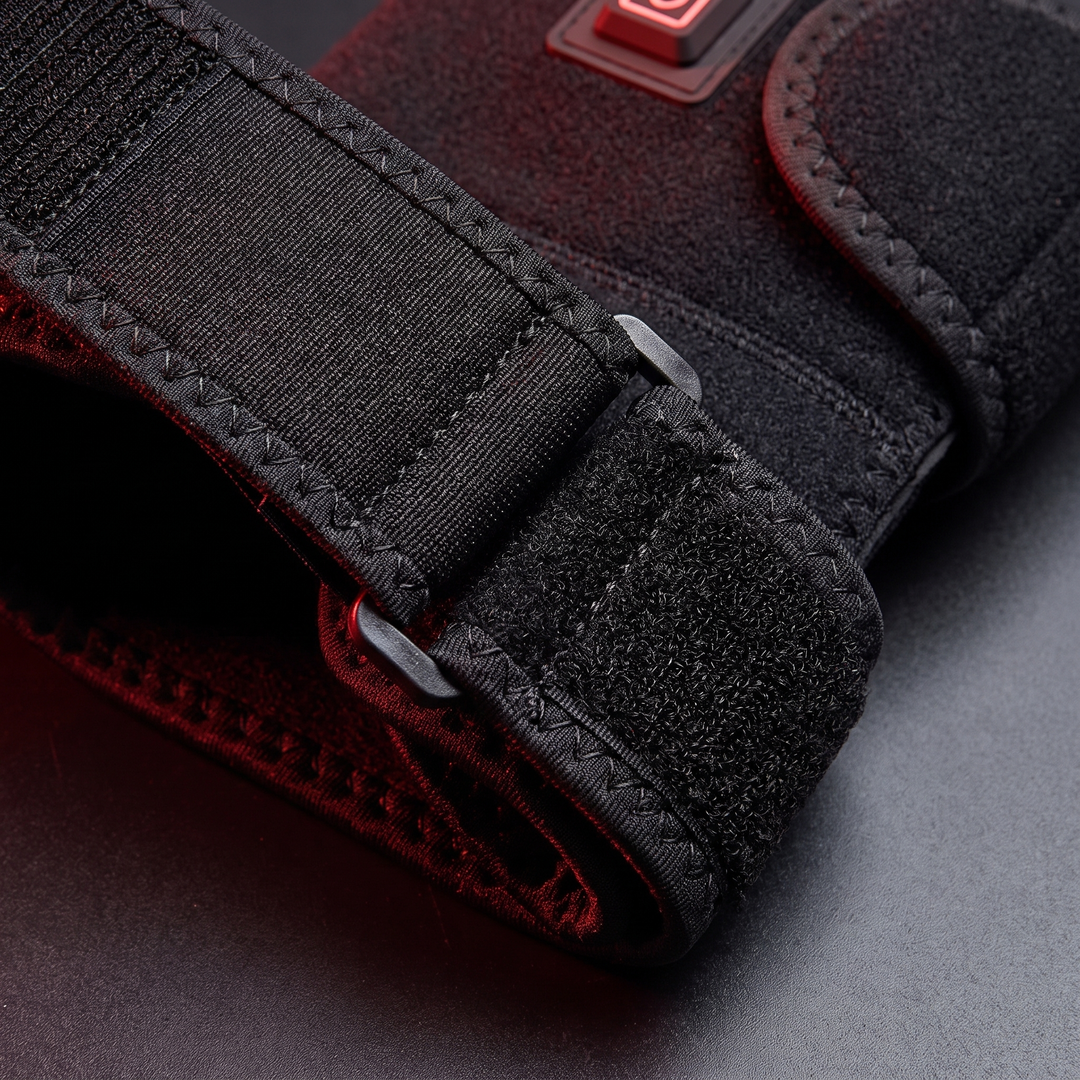 Electric Heated Knee Wrap USB Powered Knee Heating Pad Adjustable Warming Strap Joint Support Brace for Home Recovery Daily Use – Strap Fastening Detail