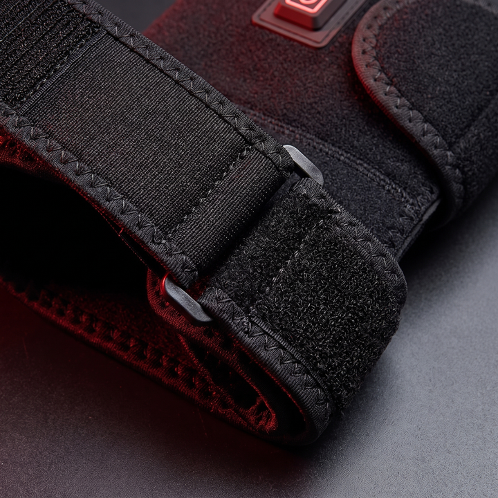 Electric Heated Knee Wrap USB Powered Knee Heating Pad Adjustable Warming Strap Joint Support Brace for Home Recovery Daily Use – Strap Fastening Detail