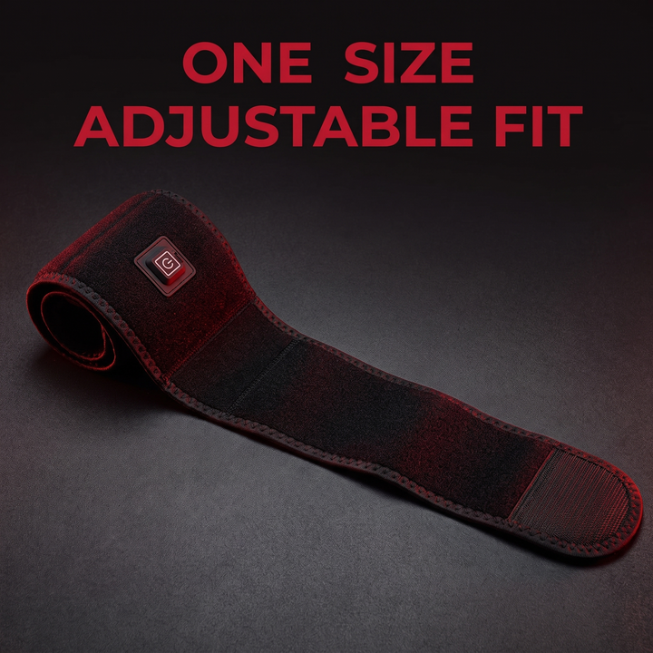 Electric Heated Knee Wrap USB Powered Knee Heating Pad Adjustable Warming Strap Joint Support Brace for Home Recovery Daily Use – Adjustable Fit Size Detail