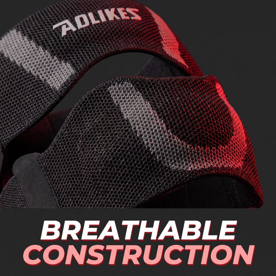 Adjustable Patella Knee Strap with Ergonomic Silicone Pad Patellar Tendon Support Compression Brace Breathable Sports Knee Band for Running Cycling Fitness - Breathable Construction Feature