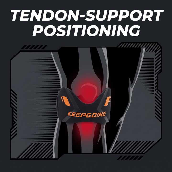 Ergonomic Patella Knee Strap Knee Support Band Tendon Stabilizer Brace with Cushioned Pad for Pain Relief Running Jumping Fitness Recovery - Tendon Support Positioning